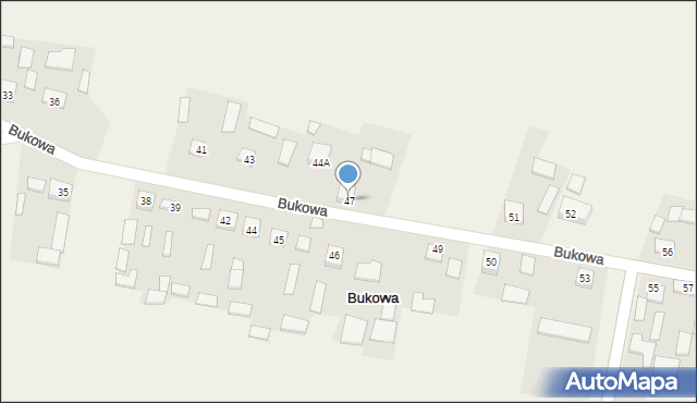 Bukowa, Bukowa, 47, mapa Bukowa