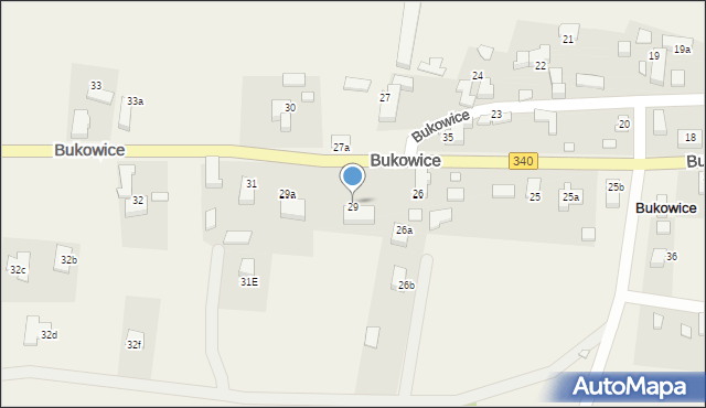 Bukowice, Bukowice, 29, mapa Bukowice