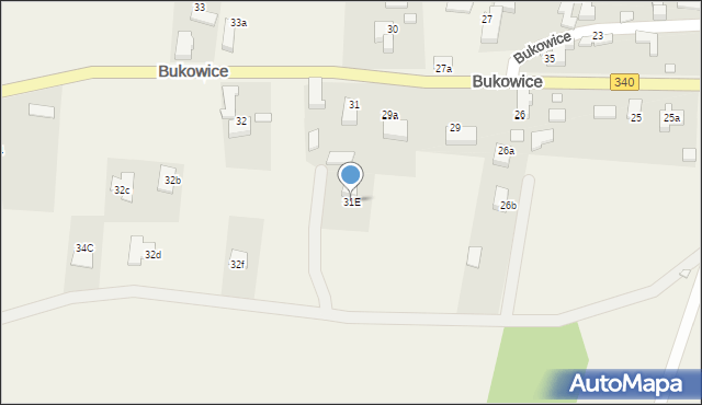 Bukowice, Bukowice, 31E, mapa Bukowice