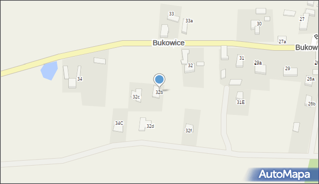 Bukowice, Bukowice, 32b, mapa Bukowice