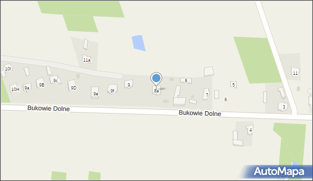 Bukowie Dolne, Bukowie Dolne, 8a, mapa Bukowie Dolne