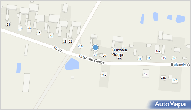 Bukowie Górne, Bukowie Górne, 21, mapa Bukowie Górne