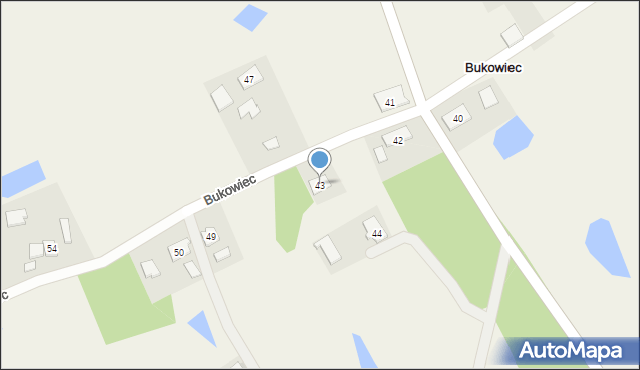 Bukowiec, Bukowiec, 43, mapa Bukowiec