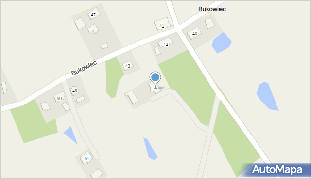 Bukowiec, Bukowiec, 44, mapa Bukowiec