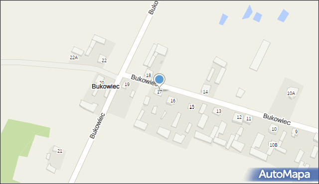 Bukowiec, Bukowiec, 17, mapa Bukowiec