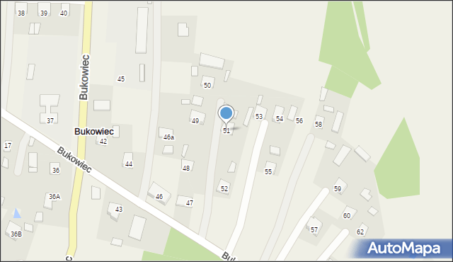 Bukowiec, Bukowiec, 51, mapa Bukowiec