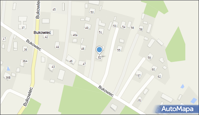 Bukowiec, Bukowiec, 52, mapa Bukowiec