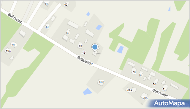 Bukowiec, Bukowiec, 66a, mapa Bukowiec