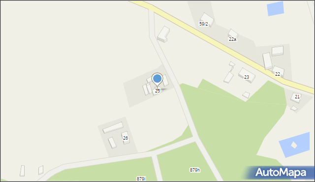 Bukowiec, Bukowiec, 25, mapa Bukowiec