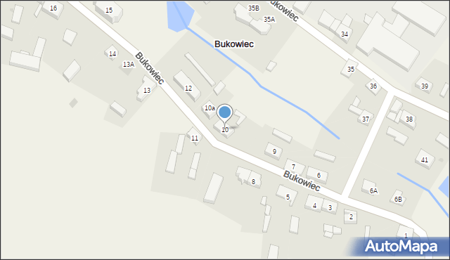 Bukowiec, Bukowiec, 10, mapa Bukowiec