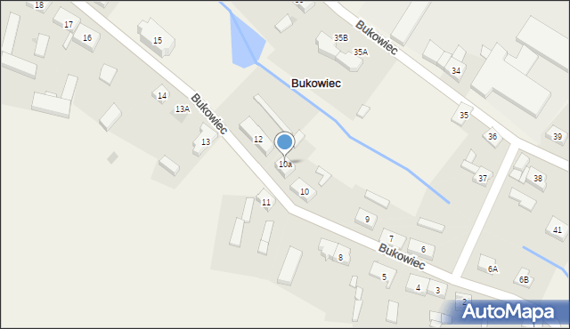 Bukowiec, Bukowiec, 10a, mapa Bukowiec