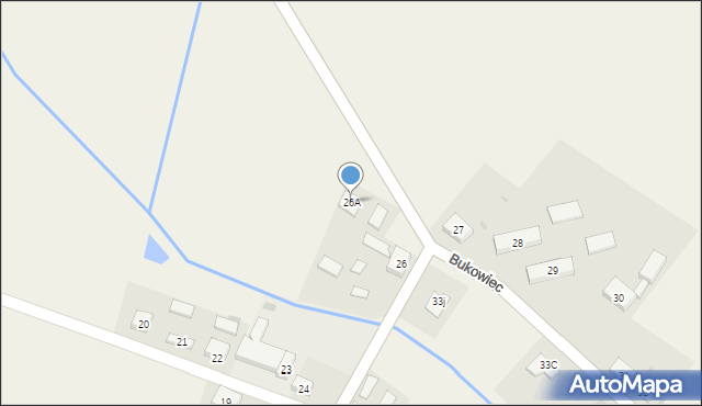 Bukowiec, Bukowiec, 26A, mapa Bukowiec