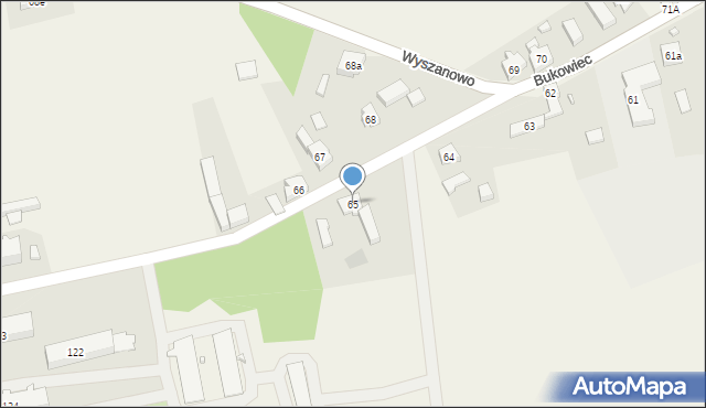 Bukowiec, Bukowiec, 65, mapa Bukowiec