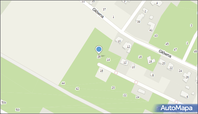 Bukowiec, Bukowa, 16, mapa Bukowiec