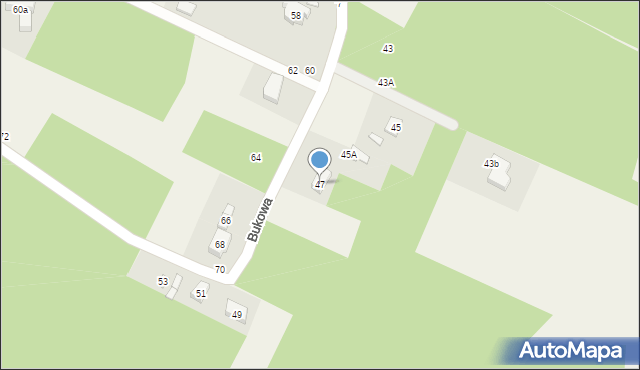 Bukowiec, Bukowa, 47, mapa Bukowiec