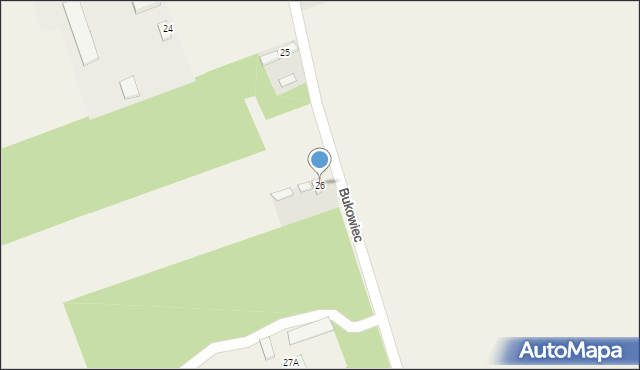 Bukowiec, Bukowiec, 26, mapa Bukowiec