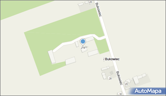Bukowiec, Bukowiec, 27A, mapa Bukowiec