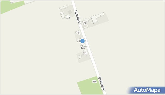 Bukowiec, Bukowiec, 30a, mapa Bukowiec