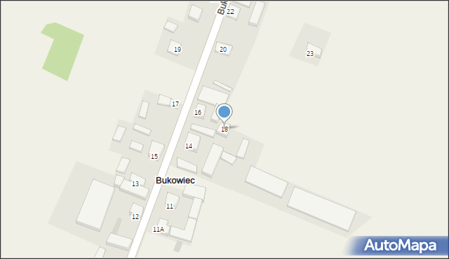 Bukowiec, Bukowiec, 18, mapa Bukowiec
