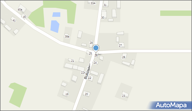 Bukowiec, Bukowiec, 26, mapa Bukowiec