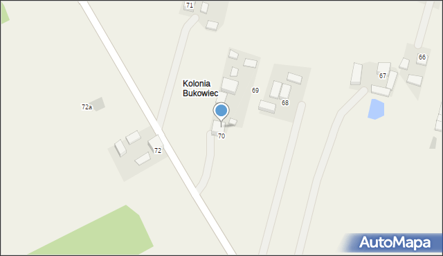 Bukowiec, Bukowiec, 71a, mapa Bukowiec