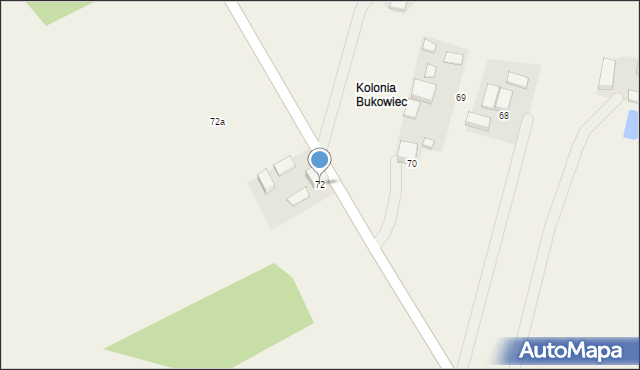 Bukowiec, Bukowiec, 72, mapa Bukowiec