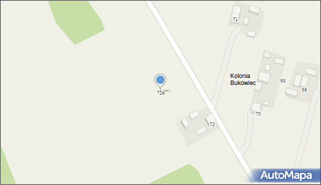 Bukowiec, Bukowiec, 72a, mapa Bukowiec