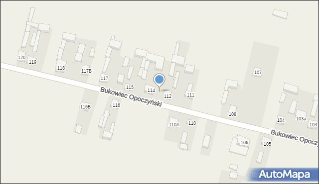 Bukowiec Opoczyński, Bukowiec Opoczyński, 113, mapa Bukowiec Opoczyński