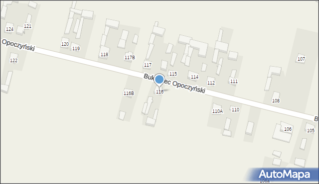Bukowiec Opoczyński, Bukowiec Opoczyński, 116, mapa Bukowiec Opoczyński