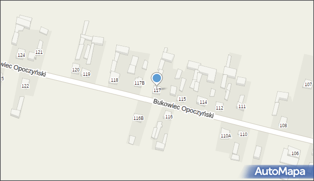 Bukowiec Opoczyński, Bukowiec Opoczyński, 117, mapa Bukowiec Opoczyński