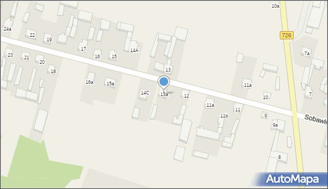 Bukowiec Opoczyński, Bukowiec Opoczyński, 13a, mapa Bukowiec Opoczyński