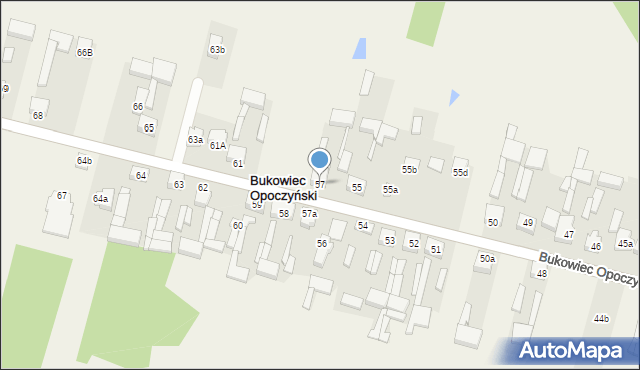 Bukowiec Opoczyński, Bukowiec Opoczyński, 57, mapa Bukowiec Opoczyński