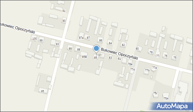 Bukowiec Opoczyński, Bukowiec Opoczyński, 85a, mapa Bukowiec Opoczyński