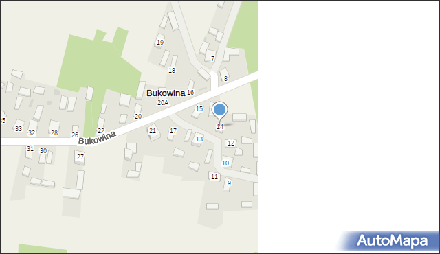 Bukowina, Bukowina, 14, mapa Bukowina