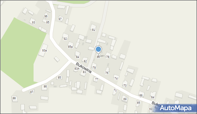 Bukowina, Bukowina, 80, mapa Bukowina