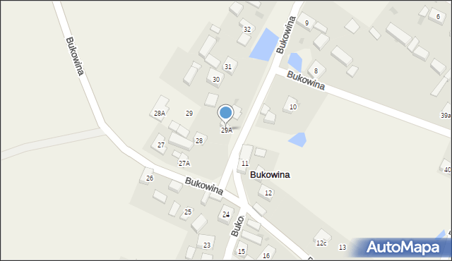 Bukowina, Bukowina, 29A, mapa Bukowina