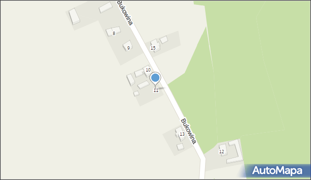 Bukowina, Bukowina, 11, mapa Bukowina