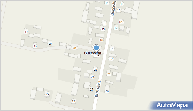 Bukowina, Bukowina, 20a, mapa Bukowina