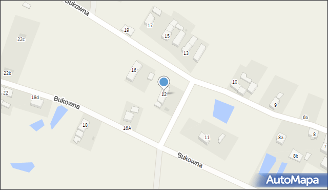 Bukowna, Bukowna, 12, mapa Bukowna