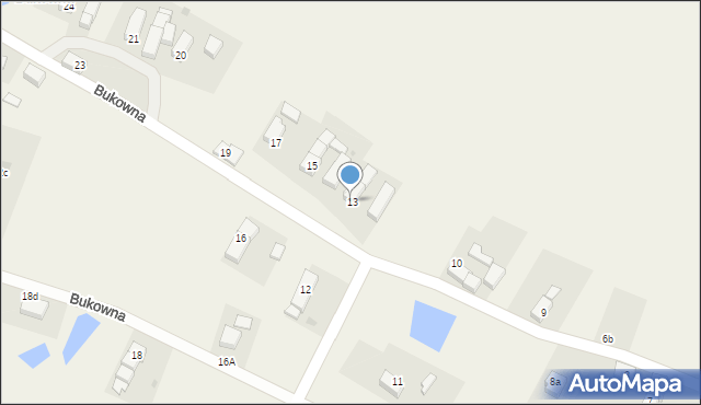 Bukowna, Bukowna, 14, mapa Bukowna