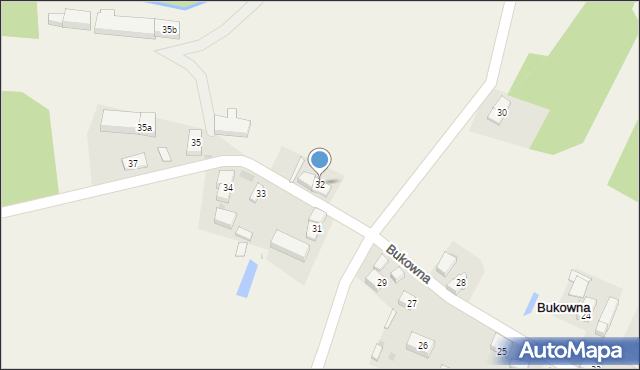 Bukowna, Bukowna, 32, mapa Bukowna