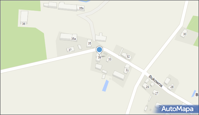 Bukowna, Bukowna, 34, mapa Bukowna