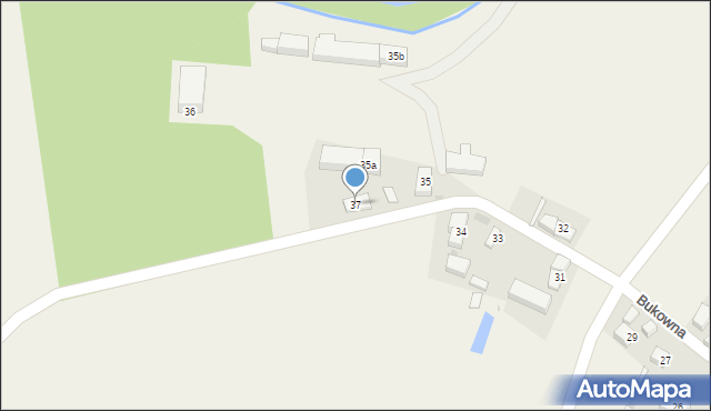 Bukowna, Bukowna, 37, mapa Bukowna