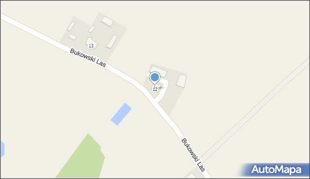 Bukowski Las, Bukowski Las, 12, mapa Bukowski Las