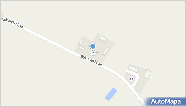 Bukowski Las, Bukowski Las, 13, mapa Bukowski Las