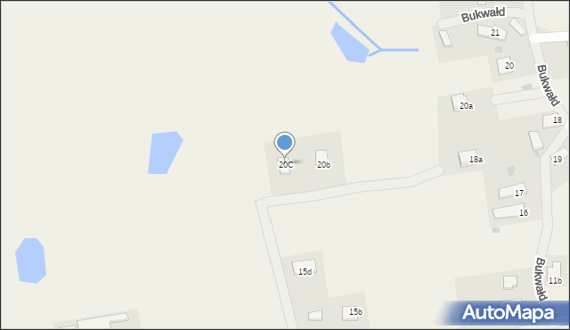 Bukwałd, Bukwałd, 20C, mapa Bukwałd
