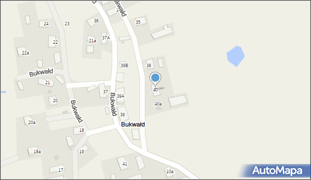 Bukwałd, Bukwałd, 40, mapa Bukwałd