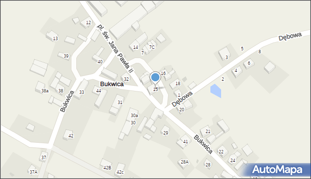 Bukwica, Bukwica, 15, mapa Bukwica