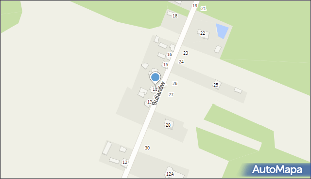 Bulianów, Bulianów, 14, mapa Bulianów