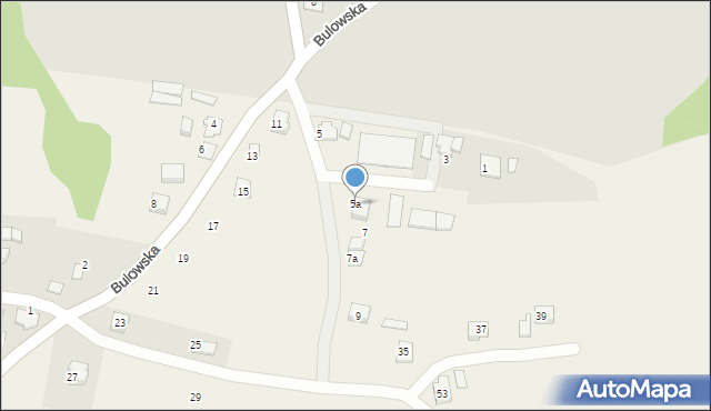 Bulowice, Bulowska, 5a, mapa Bulowice